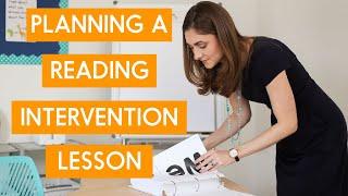 How to Plan a Reading Intervention Lesson