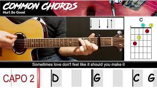 Hurts So Good (Capo Version) - John Mellencamp | EASY GUITAR | Common Chords