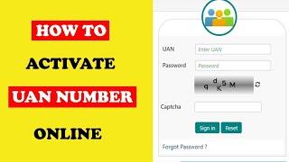 UAN Activate kaise kare | How to activate Uan Number | uan no kaise activate kare New Process | UAN