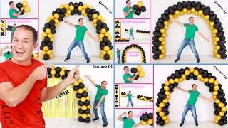  4 AWESOME IDEAS  Pick Your BALLOON ARCH  birthday decoration ideas at home  balloon decoration