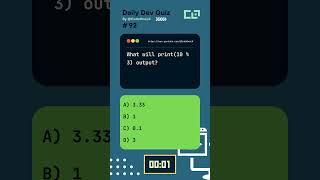 Daily Dev Quiz Challenge for Beginners: Question 92 - #shorts