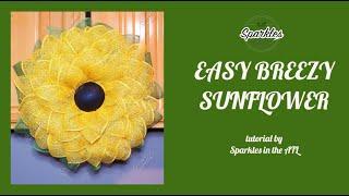 Easy Sunflower Wreath Tutorial by Sparkles in the ATL