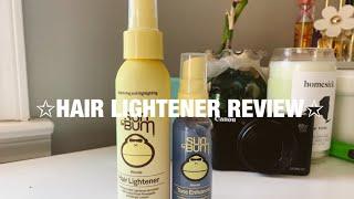 Sun Bum Hair Lightener review!!!