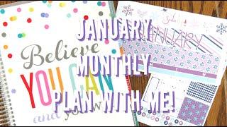 January Monthly Plan With Me! (ft. Soda Pop Studio)