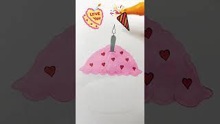 Delicious cake️ #painting #drawing #art #like #shortsvideo #love