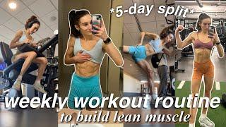 WEEK OF WORKOUTS: hybrid routine, gym, pilates, cardio *5-day split* | GET FIT FOR 2025!