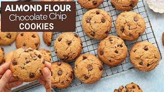 Healthy Chocolate Chip Cookies - Gluten-free and Low Carb with Dairy-Free Option