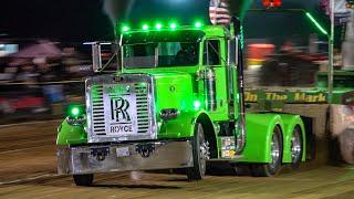 Heavy Hauling Behemoths Battle The Sled in OSTPA Pro Stock Semi Pulling action. Dragway 42 Fall 2024