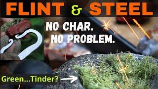 How to Make a Flint & Steel Fire | No Char, No Chaga