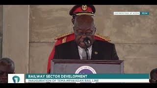 Historic! President Akufo-Addo Inaugurates Tema-Mpakadan Railway Line