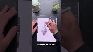 Painting a Goose in Watercolor on iPad – Step by Step