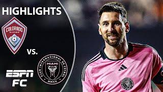 MESSI SCORES IN RETURN  Colorado Rapids vs. Inter Miami | MLS Highlights | ESPN FC