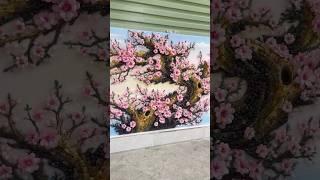 Tranh đá quý "Đào Thế Rồng" 3D một tác phẩm nghệ thuật được chế tác thủ công từ các loại đá quý