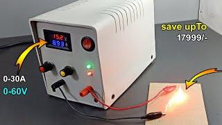 Diy Simple 0-60V 0-30A DC Adjustable Bench Power Supply// How to make Voltage & Current Adjustable