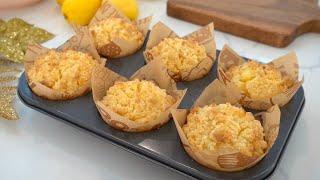 Bakery Style Lemon Muffins moist and velvety