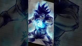 Drawing Goku Mastered Ultra Instinct Form |Glowart|#animedrawing #anime #penart