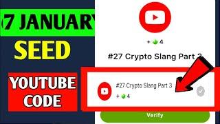 #27 Crypto Slang Part 3 Seed Video Code | ALPHA, BAGHOLDER' EXPLAINED LIKE A PRO| SEED Today Code