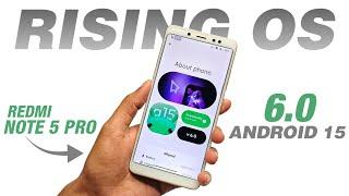 Rising OS 6.0 Beta For Redmi Note 5 Pro | Android 15 | Private Space | Full Detailed Review