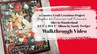 Curiouser and Curiouser Alice in Wonderland Album WALKTHROUGH | Graphic 45 | Country Craft Creations