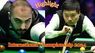 Ding Junhui vs Hossein Vafaei Highlight International Championship 2024 snooker