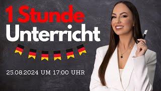 1 Stunde DEUTSCHUNTERRICHT (Deutsch lernen  | Grammatik | Wortschatz | A2 | B1 | B2 | C1)