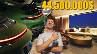 44,5M$ Hollywood Hills ULTRA Modern Mansion | Ganzes Haus, Halbe Kleiderschrank | Steineente