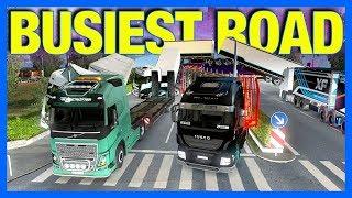 Driving The Busiest Road with 4500 Trucks in Euro Truck Simulator 2