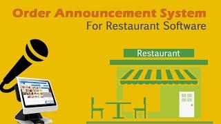 Order Announcement System in Restaurant Management Software POS | Kitchen Ordering System OneClick