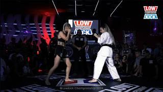 Low Kicks Only - EPIC Kickboxing Girl vs Kyokushin Girl Match