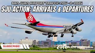 San Juan Puerto Rico Airport Takeover | Stunning Landings & Takeoffs - B747, A321, B767 & A320