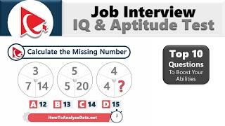 100%  PASS Your JOB INTERVIEW IQ & APTITUDE Assessment - Get EVERY ANSWER Correct!