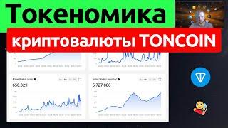 Токеномика TONCOIN: основные метрики сети TON. Функции токенов ТОН.