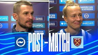 POST-MATCH | Vidosic And McLauchlan | Brighton v West Ham