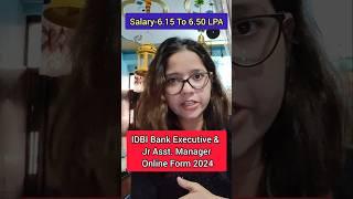 IDBI Bank Junior Assistant Manager and Agri Asset Officer AAO Recruitment 2024 |