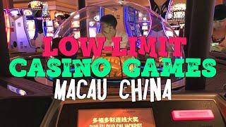 Low limit casino games in Macau China