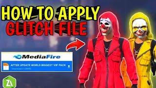 How To Apply Glitch File In Free Fire Max  How To Apply Glitch File In Free FireGlitch File FF Max