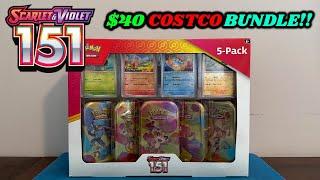 BEST DEAL RIGHT NOW!! I opened the $40 POKEMON 151 COSTCO BUNDLE!! (pokemon card opening)