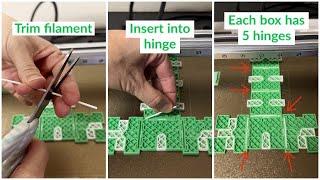 How to Straighten Filament for the 3D Printed Folding Gift Box