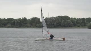 Viola 14 canoe tacking and gybing - video 1