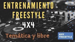 Mejora tu freestyle | Entrenamiento 4x4 libre y con temáticas | Boombap y Doble Tempo | Vence a Riff