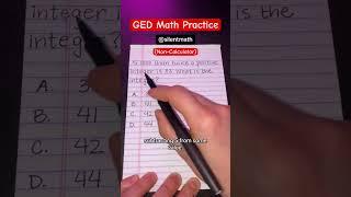 GED Math Practice Problem #ged #gedmath #silentmath