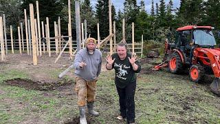 OFF GRID HORSE BARN BUILD "Our Pole Barn is taking shape, but not without a total reset!!" DAY 1-3