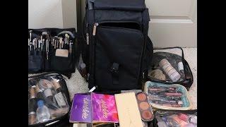 What's in my Freelance makeup kit 2017- How I organize my Zuca bag- GlambyIngrid