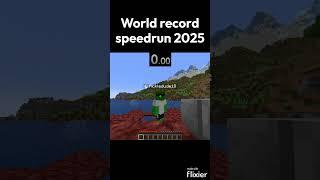 WORLD RECORD SPEEDRUN WATCH TILL THE END #minecraft #speedrun #watchtilltheend