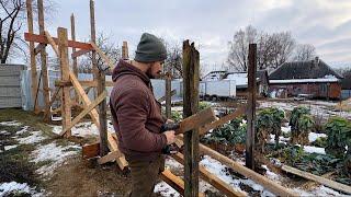 Зачем мы строим дозорную вышку на участке своими руками? Наша ферма. Жизнь простых людей в деревне.