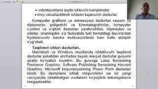 Анимацион ва симулятор дастурий таъминотлар ёрдамида электрон ўқув материаллари тайёрлаш