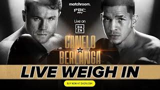 Canelo vs Edgar Berlanga LIVE WEIGH IN & FACE OFF VIDEO