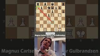 Magnus carlson insane queen sacrifice vs Tor gulbrandsen asker #magnuscarlson #chess #queensac