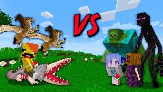 야생의 몬스터 잡아서 싸움 붙히기 [ 괴물몬스터 ] Monster Battle in minecraft