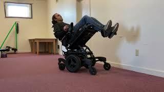 Sunrise Medical Quickie QM-710 Power Chair with Powered Tilt & Swing-Away Leg Rests